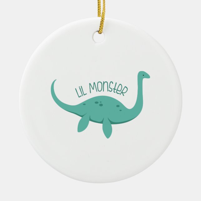 Lil Monster Ceramic Ornament (Front)