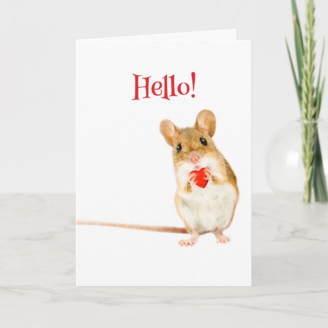 LIL MOUSE VALENTINE CARD (Front)
