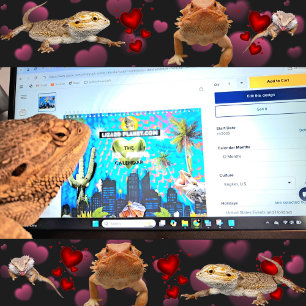 Lil' Murph Bearded Dragon Cute Collage I Spy Style Calendar