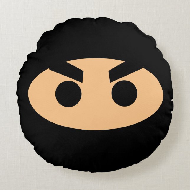 Lil Ninja Round Pillow (Front)