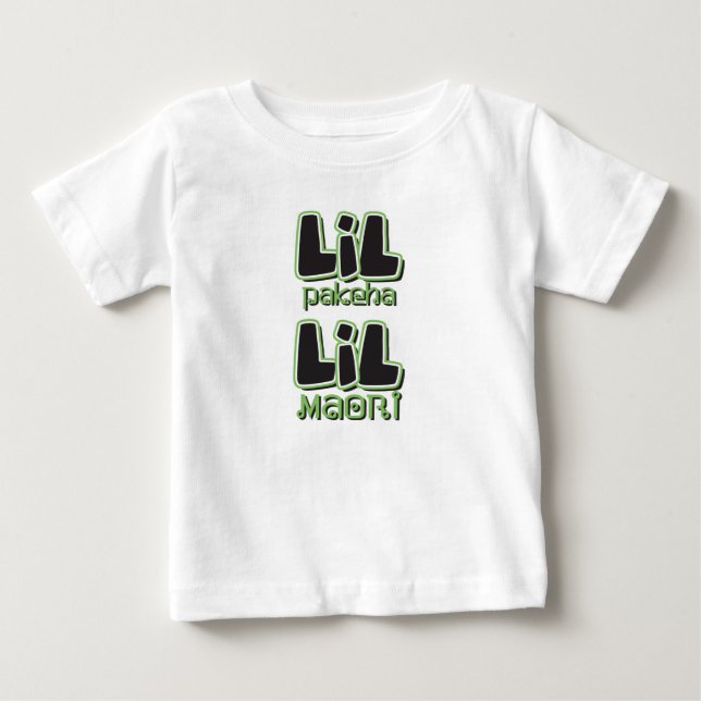 LIL Pakeha LIL Maori Baby T-Shirt (Front)