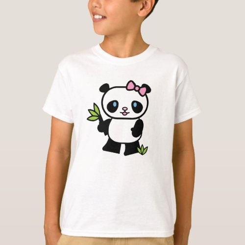 Lil Panda Girl T_Shirt