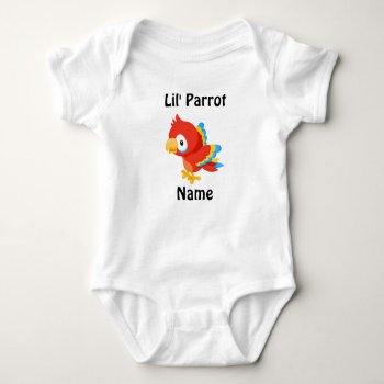 Lil' Parrot Custom Baby Jersey Bodysuit by Danialy at Zazzle