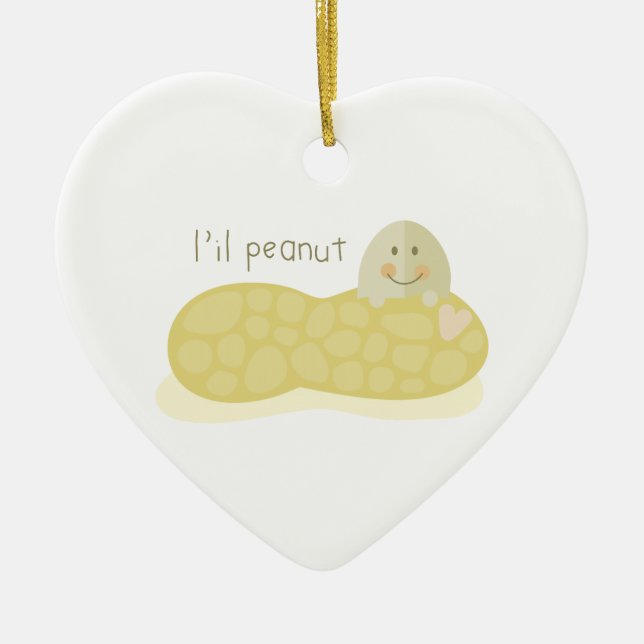 L'il Peanut Ceramic Ornament (Front)