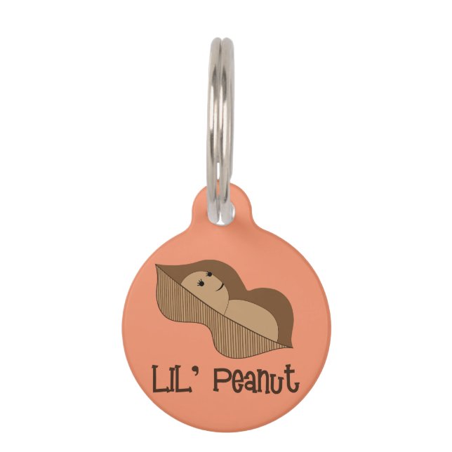 Lil Peanut Pet ID Tag (Front)
