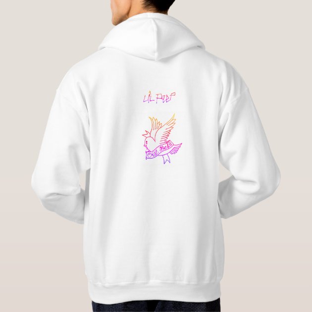 White lil peep outlet hoodie