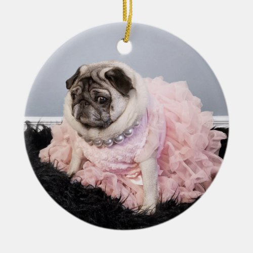 Lil Pickles Da Pug Fancy Ornament