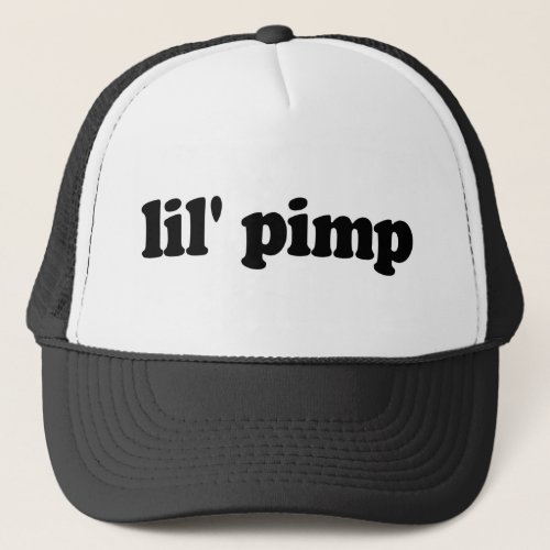 Lil pimp trucker hat