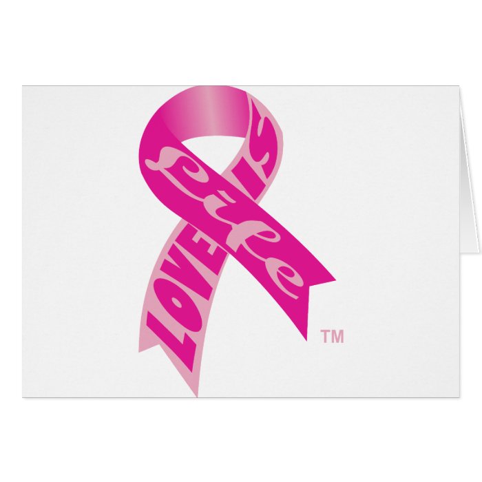 Lil Pink Ribbon Greeting Cards