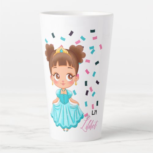 LiL Princess LILIBET Turquoise Pretty Girly Gift Latte Mug