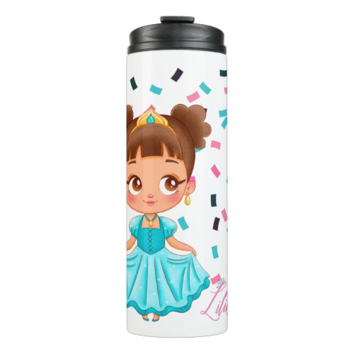 LiL Princess LILIBET Turquoise Pretty Girly Gift Thermal Tumbler