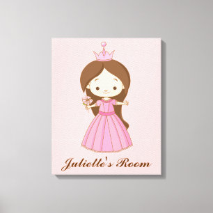 Li'l Princess Personalized Girls Room Canvas
