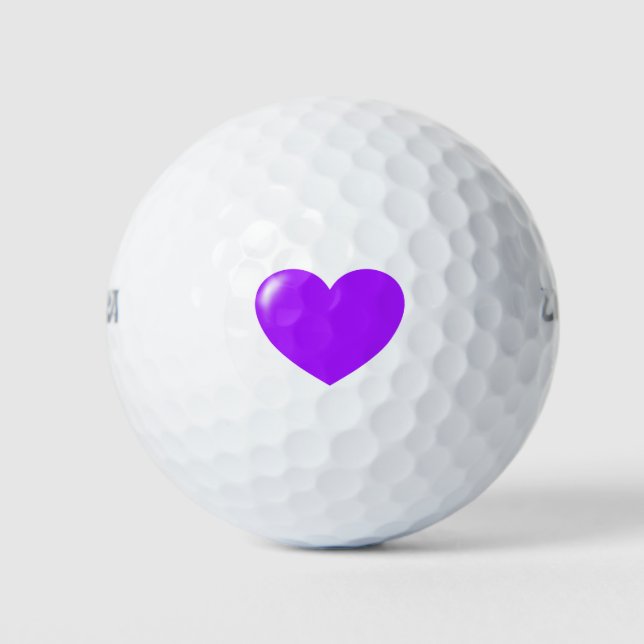 Lil Purple Heart Golf Balls (Front)