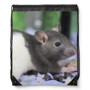 Lil rat drawstring bag