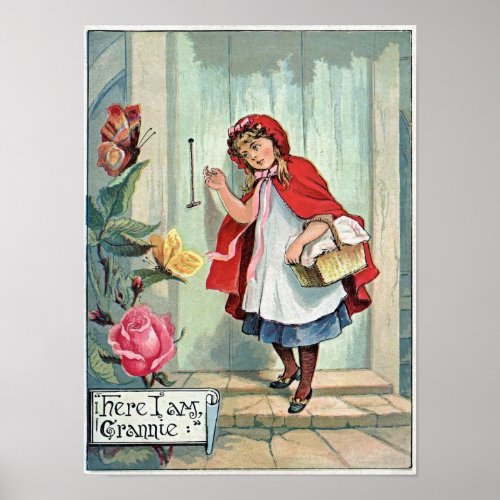 Lil Red Riding Hood GranMas Vintage Poster Art Pr