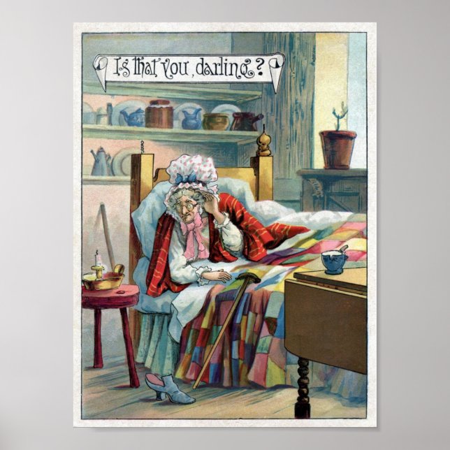 Lil' Red Riding Hood's GranMa Vintage Art Poster (Front)