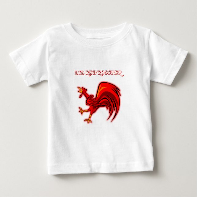 Lil Red Rooster Baby T-Shirt (Front)