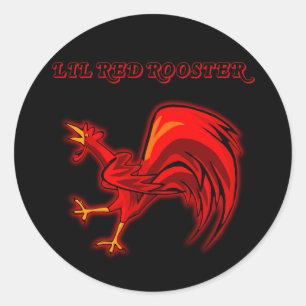 Lil Red Rooster Classic Round Sticker