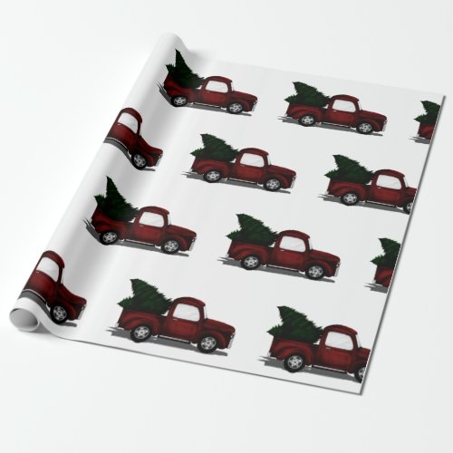 Lil Red Truck Wrapping Paper