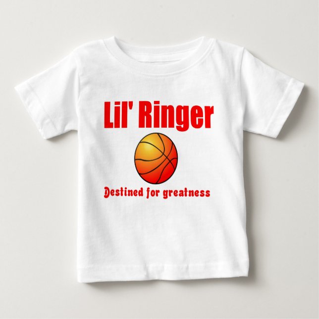 Lil' Ringer Basketball Baby T-Shirt (Front)