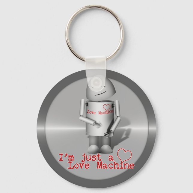 (Lil' Robo-x9) Love Machine Keychain (Front)
