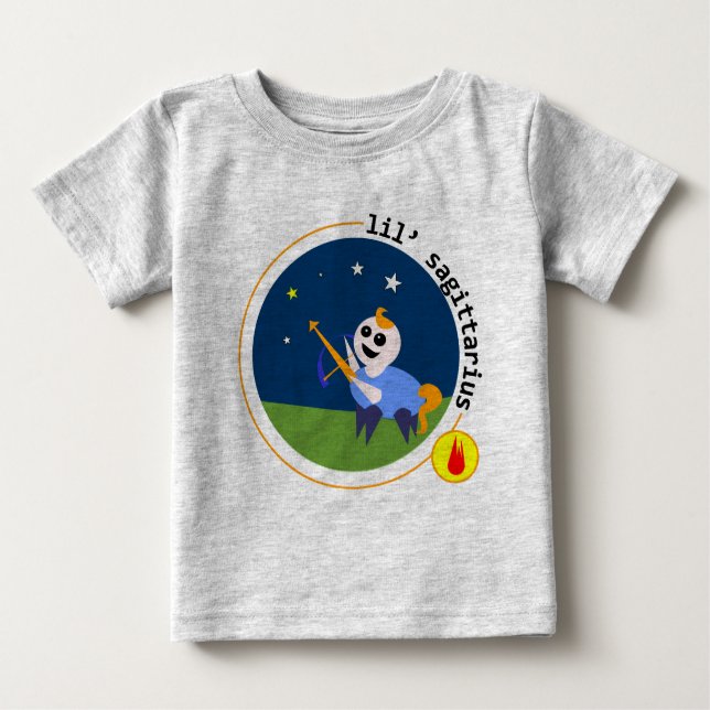 lil' SAGITTARIUS Baby T-Shirt (Front)