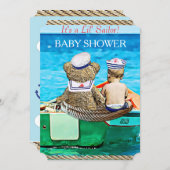Lil' Sailor Boy's Baby Shower Invitation (Front/Back)