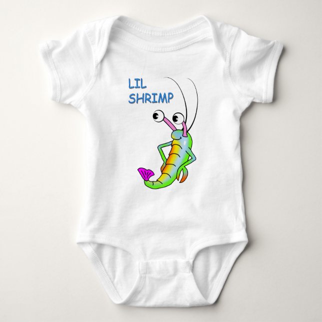 lil shrimp baby bodysuit (Front)