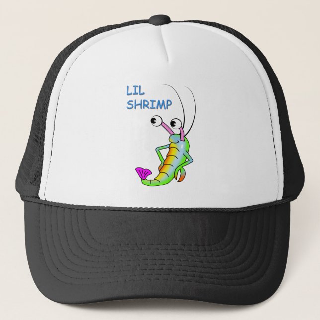 lil shrimp trucker hat (Front)