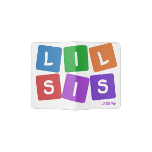 Lil Sis custom name passport cover