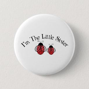Lil Sis Ladybug Pinback Button