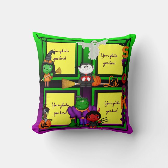 Lil Spooks Photo Pillow, TEMPLATE Throw Pillow (Front)