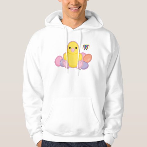 Lil Spring Chick Pattern Hoodie