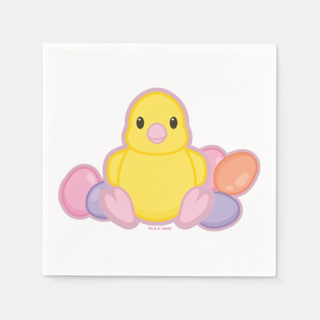 Lil Spring Chick Pattern Napkins (Front)