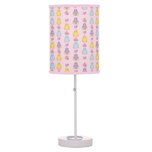 Lil Spring Chick Pattern Table Lamp