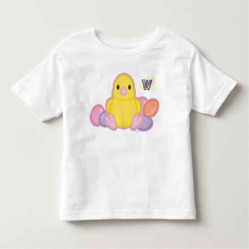 Lil Spring Chick Pattern Toddler T_shirt