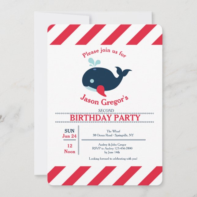 Li'l Squirt Invitation (Front)