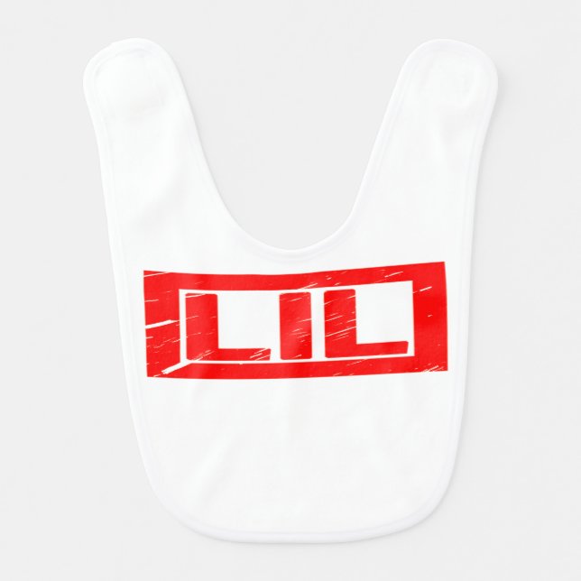 Lil Stamp Baby Bib (Front)