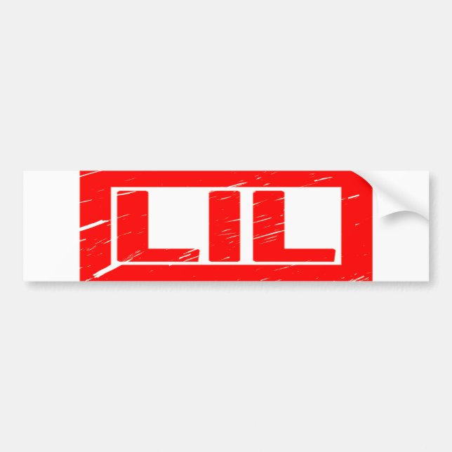 Lil Stamp Bumper Sticker (Front)