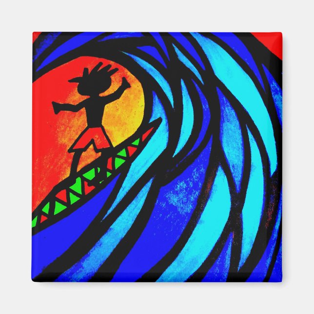 Lil Surfer Dude at Pipeline Magnet (Front)