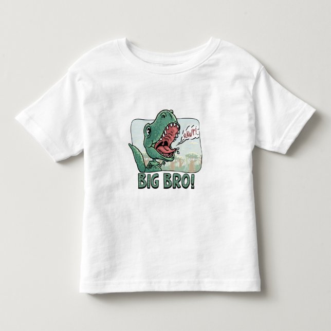 Lil' T Rex Big Bro Older Brother Gear Toddler T-shirt (Front)