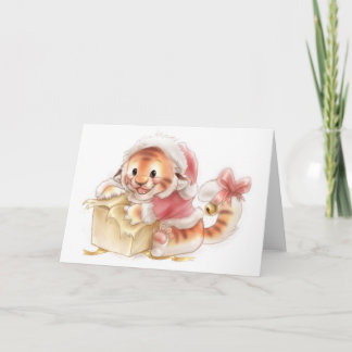 Li'l tiger Christmas card
