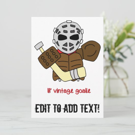 Lil' Vintage Hockey Goalie (Standing Front)