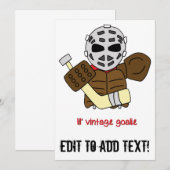 Lil' Vintage Hockey Goalie (Front/Back)