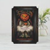 Lil Voodoo Doll Pumpkin Halloween Party Invitation (Standing Front)