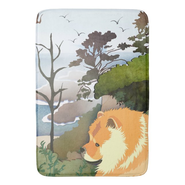 LIL WEATHER  Chow -Grooming Table/crate mat (Front Vertical)