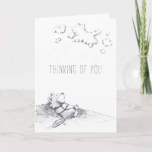 Lil Wolf Daydreaming Card