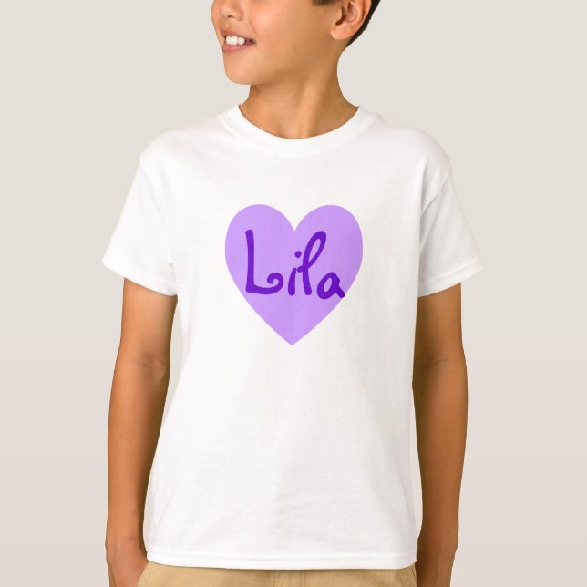 Lila in Purple T-Shirt (Front)