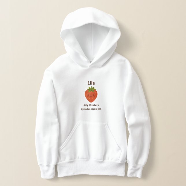 Lila – Jolly Strawberry Hoodie (Laydown)