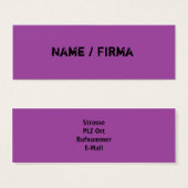 Lila - mini Visitenkarten (Front & Back)